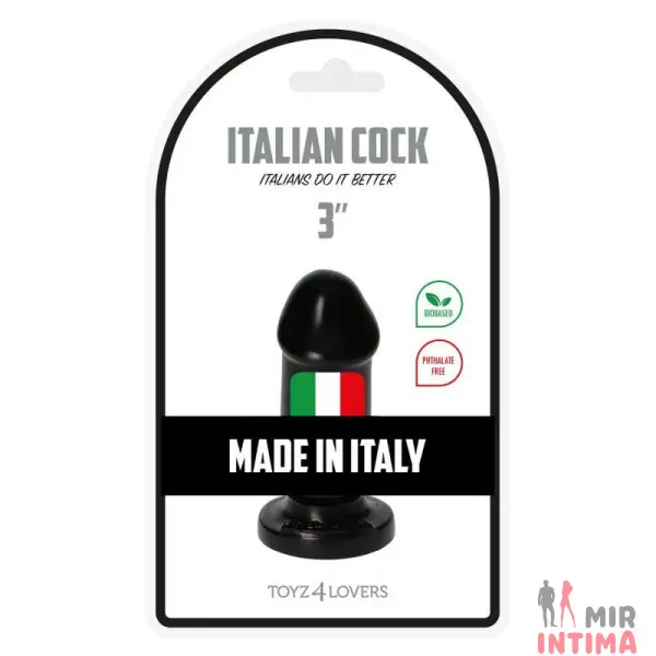 Мини фаллос-пробка ITALIAN COCK 3" - 6
