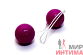 Вагинальные шарики Orgasm Balls, пластиковые, фиолетовые