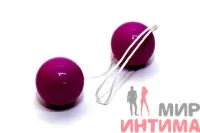 Вагинальные шарики Orgasm Balls, пластиковые, фиолетовые
