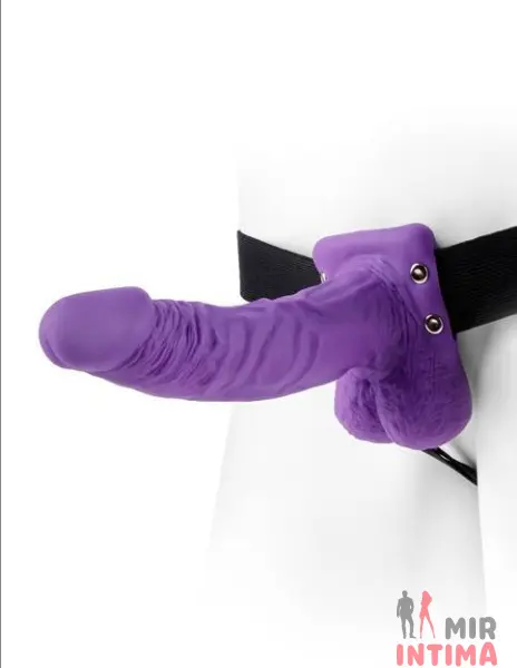 Полый страпон Hollow Fetish Fantasy Series 7 Purple, 178 х 43 mm - 4 Полый страпон Hollow Fetish Fantasy Series 7 Purple, 178 х 43 mm - 4