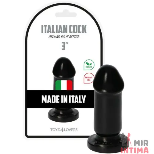 Мини фаллос-пробка ITALIAN COCK 3"