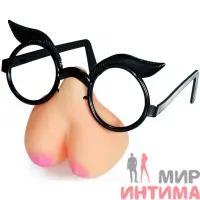 Пикантные очки из сексшопа Plastic Sexy Female Nose with Eye-glass