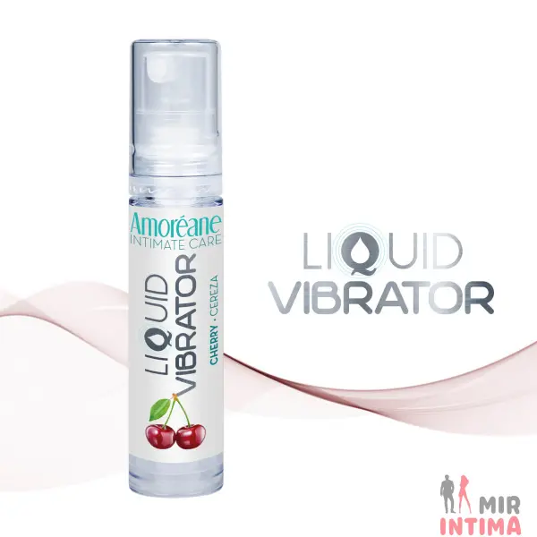 Жидкий вибратор Amoreane Liquid Vibrator, вишня 10 мл - 1 Жидкий вибратор Amoreane Liquid Vibrator, вишня 10 мл - 1