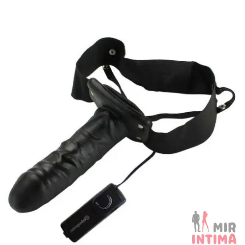 Страпон-фаллопротез Vibrating Hollow Strap-On, 15x4 см Страпон-фаллопротез Vibrating Hollow Strap-On, 15x4 см