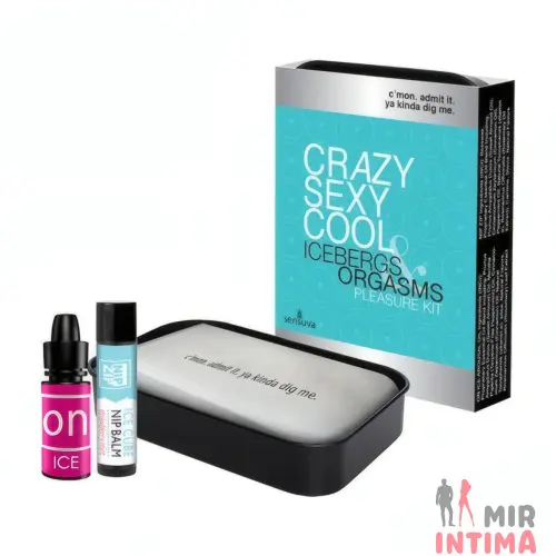 Подарочный набор Sensuva Crazy Sexy Cool: жидкий вибратор и бальзам для сосков охлаждающие