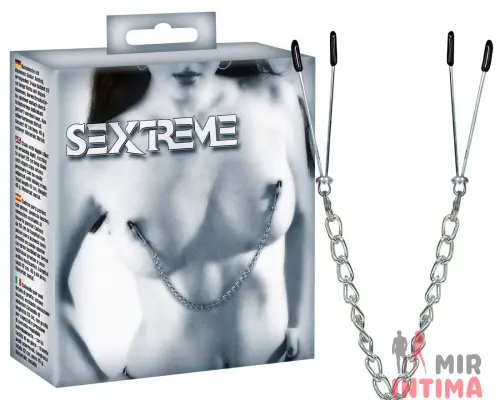 Зажимы с цепочкой на соски SEXTREME Зажимы с цепочкой на соски SEXTREME