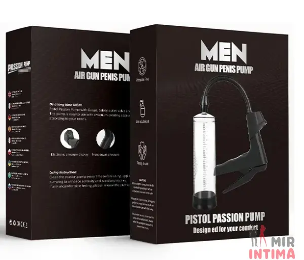 Вакуумная помпа с манометром CANWIN Men Air Gun Penis Pump - 7 Вакуумная помпа с манометром CANWIN Men Air Gun Penis Pump - 7