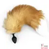 Силиконовая пробка с натуральным мехом Red Fox Art of Sex, M - 1 Силиконовая пробка с натуральным мехом Red Fox Art of Sex, M - 1