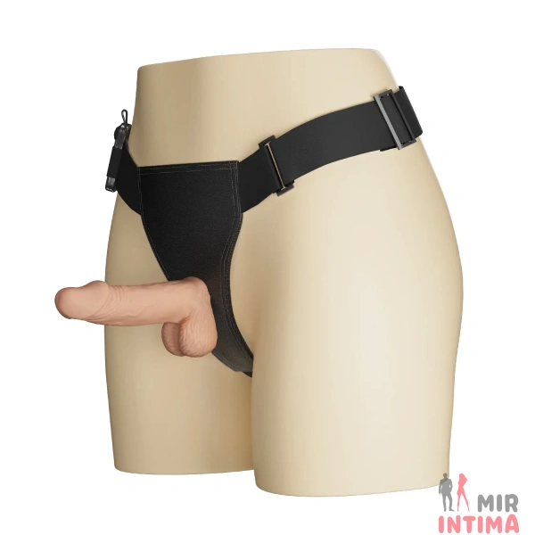 Страпон Ultra Passionate Harness с вибрацией, 19.4 см - 3