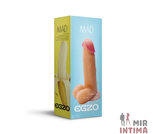Фаллоимитатор с мошонкой EGZO, 19х4,5 см Фаллоимитатор с мошонкой EGZO, 19х4,5 см