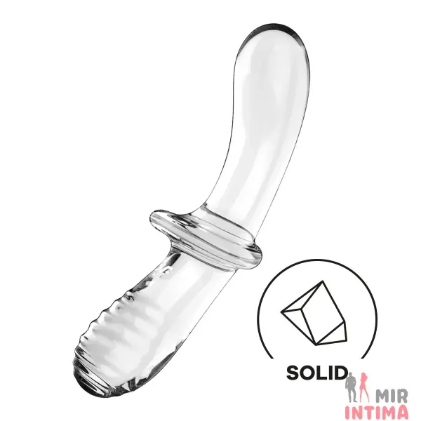 Двойной стеклянный фаллос Satisfyer Double Crystal - 1