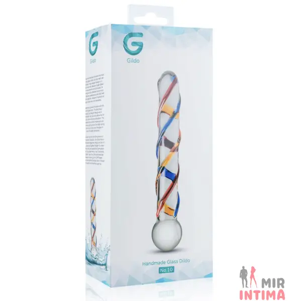 Стеклянный дилдо Gildo Glass No. 10, 20 х 4 см - 2