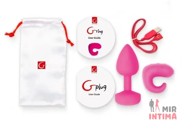 Набор Gkit от Gvibe анальная пробка + вибратор на палец - 3 Набор Gkit от Gvibe анальная пробка + вибратор на палец - 3
