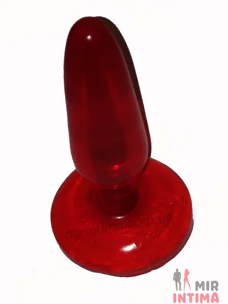 Анальная пробка Butt Plug, красная - 3 Анальная пробка Butt Plug, красная - 3