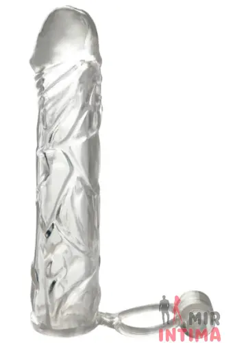 Вибронасадка на пенис Fx Vibrating Super Sleeve, +2,5 см Вибронасадка на пенис Fx Vibrating Super Sleeve, +2,5 см