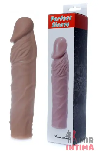 Удлиняющая насадка Boss Series - Perfect Sleeve Mulatto, 7см Удлиняющая насадка Boss Series - Perfect Sleeve Mulatto, 7см