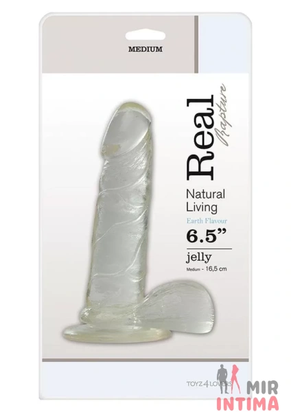 Фаллоимитатор на присоске Real Rapture 6.5", 16,5х4см - 3 Фаллоимитатор на присоске Real Rapture 6.5", 16,5х4см - 3