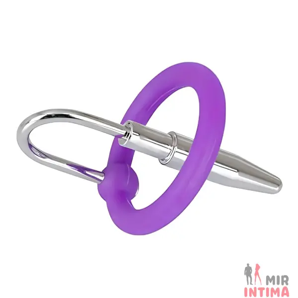 Плаг для уретры с силиконовым кольцом под головку «Penis Plug» - 1 Плаг для уретры с силиконовым кольцом под головку «Penis Plug» - 1
