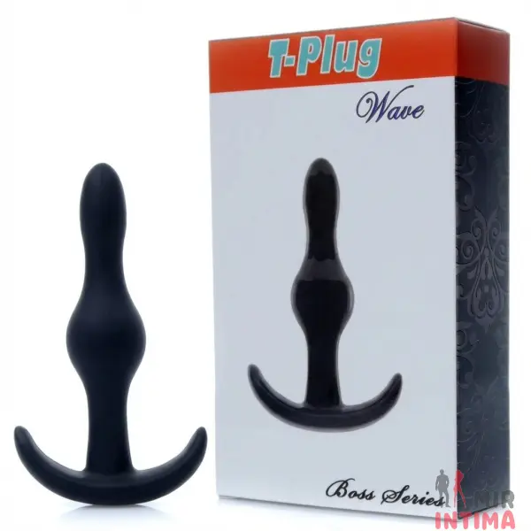 Анальная пробка T-Plug Wave, 9х2,5 см - 4