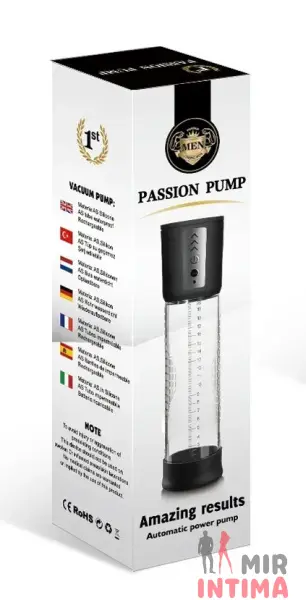 Автоматическая вакуумная помпа CANWIN Passion Pump, 20см, USB - 5 Автоматическая вакуумная помпа CANWIN Passion Pump, 20см, USB - 5