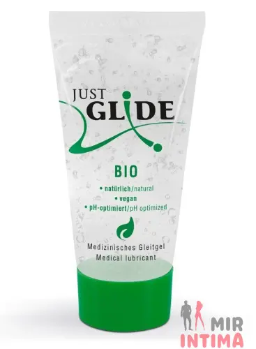 Веганский органическая гель-смазка Just Glide Bio, 20мл