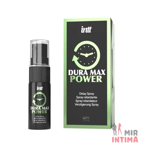 Пролонгатор-спрей Intt Dura Max Power с охлаждающим эффектом, без лидокаина, с пантенолом,12 мл Пролонгатор-спрей Intt Dura Max Power с охлаждающим эффектом, без лидокаина, с пантенолом,12 мл