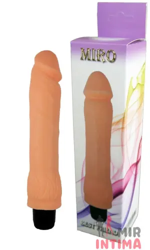 Реалистичный-женский-вибратор-Вибратор BOSS Cyberskin - MIRO, 22,5х4,2 см