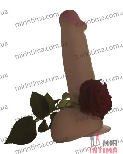 Фаллоимитатор с машонкой EGZO, 21х5.2 см Фаллоимитатор с машонкой EGZO, 21х5.2 см