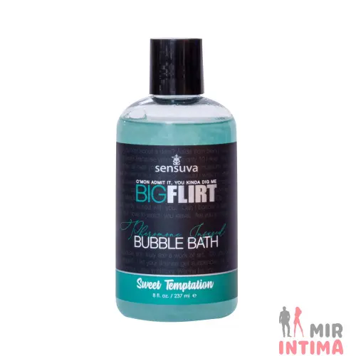 Пена для ванны Sensuva — Big Flirt Pheromone Bubble Bath — Sweet Temptation, 237 мл