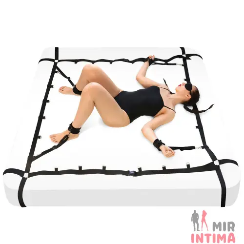 Растяжка на кровать Art of Sex BDSM Slave Game, ременная