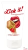 Lick-it Strawberry массажный гель веганский, 50 мл Lick-it Strawberry массажный гель веганский, 50 мл
