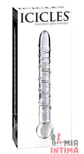 Стеклянный фаллоимитатор Icicle, 20x2,5 см Стеклянный фаллоимитатор Icicle, 20x2,5 см