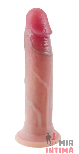 Фаллоимитатор на присоске, из мягкого двухслойного силикона OYO Dildo Double Layer Silicone, 17x3 см