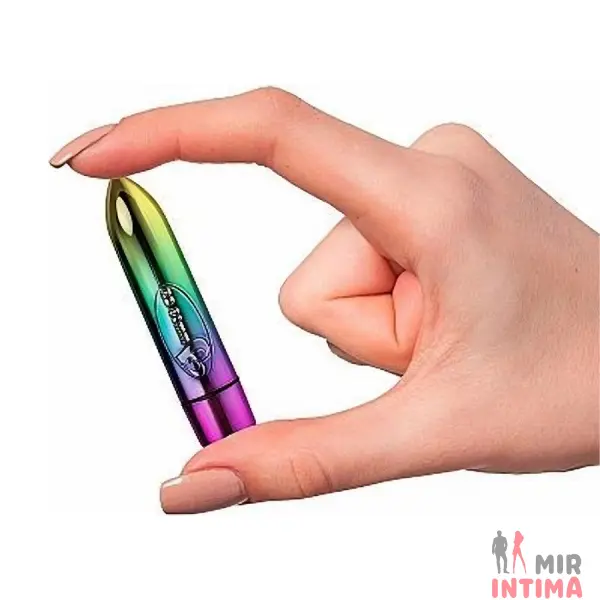 MISO1222-Женская-вибропуля - 2 Женская-вибропуля-Вибропуля Rocks Off Rainbow, 8 cм, 7 режимов - 2
