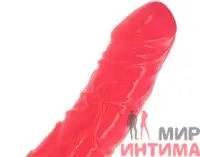 Гелевый-и-силиконовый-женский-вибратор-Вибратор Penetrating Pleasures Red, гелевый, 19X4,8 см