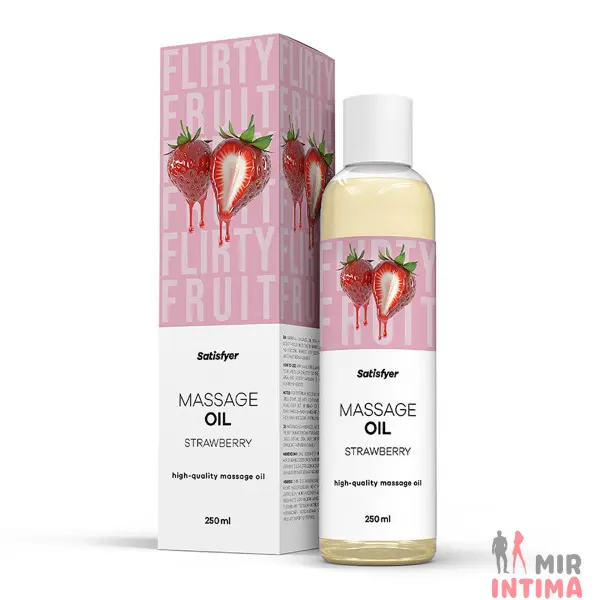 Массажное масло Satisfyer Strawberry 250мл Массажное масло Satisfyer Strawberry 250мл