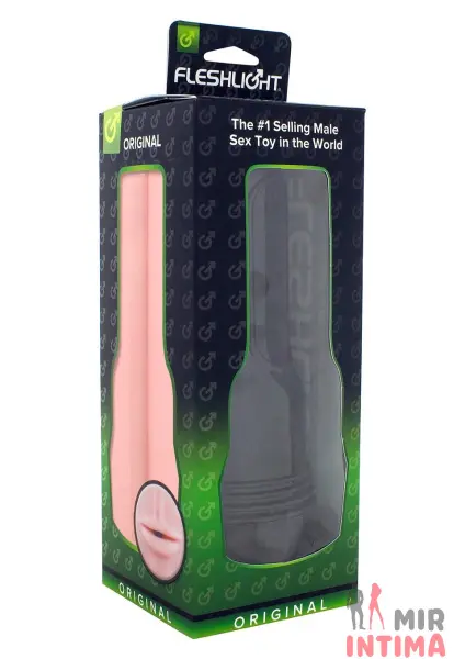Мастурбатор Fleshlight Original Pink Mouth, 25X6 см - 6