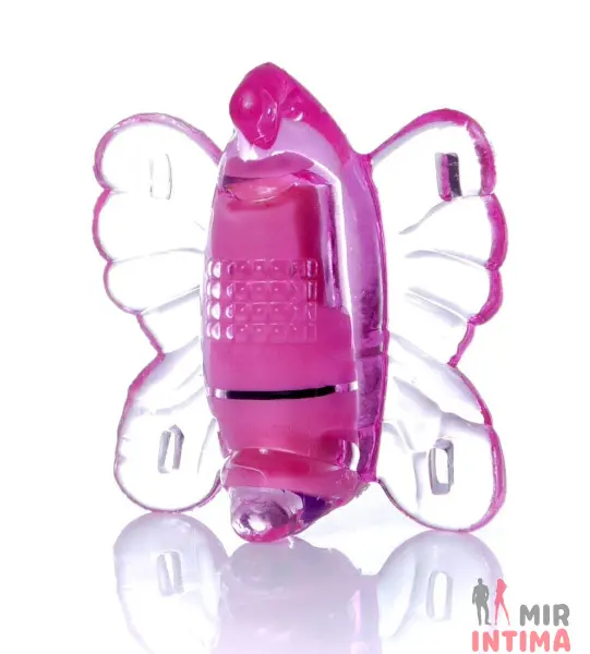 Женский-вибратор-Бабочка-Вибро-стимулятор Бабочка Butterfly Pink - 2