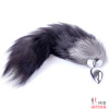 Анальная пробка с хвостом Fox TAIL Black, S - 5 Анальная пробка с хвостом Fox TAIL Black, S - 5