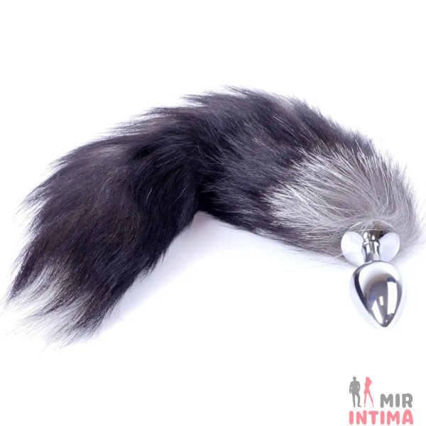 Анальная пробка с хвостом Fox TAIL Black, S - 5 Анальная пробка с хвостом Fox TAIL Black, S - 5