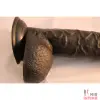 Фаллоимитатор с мошонкой и присоской, 15х4,5 см - 2 Фаллоимитатор с мошонкой и присоской, 15х4,5 см - 2