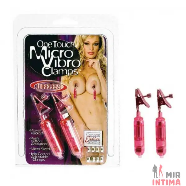 MIDEL2258804-Женский-стимулятор-груди - 6 Женский-стимулятор-груди-Зажимы для сосков Micro Vibro Clamps с вибрацией - 6