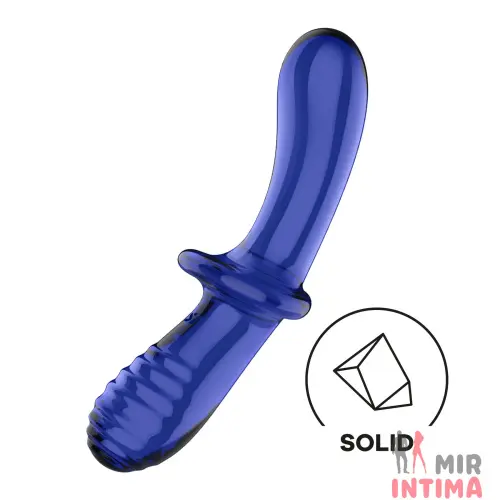 Двойной стеклянный фаллос Satisfyer Double Crystal
