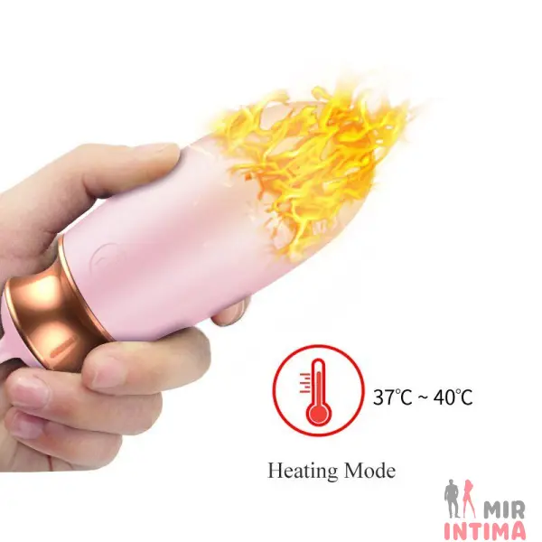 Женская-вибропуля-Виброяйцо с ДУ и функцией подогрева «Vibrating Silicone Love EGG» - 8