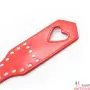 Красная шлепалка с заклепками и сердцем от Toyz4Lovers