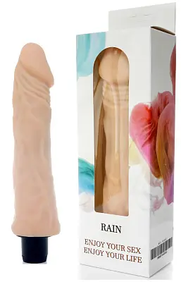 Реалистичный-женский-вибратор-Вибратор от BOSS из Cyberskin RAIN, 23,5х4,5 см - 6