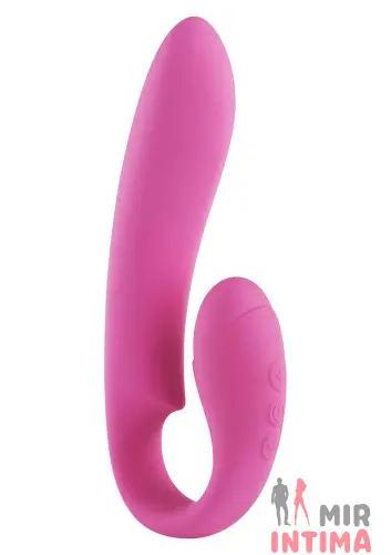 Клиторально-вагинальный стимулятор Pink Silicone Vibrator NEO SUPREME 7 Function 6 Speed, 165 x 30 mm