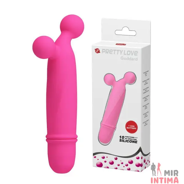MIBI-014535-4-Гелевый-и-силиконовый-женский-вибратор - 2 Гелевый-и-силиконовый-женский-вибратор-Вибромассажер с асимметричной головкой "GODDARD" от Pretty Love - 2