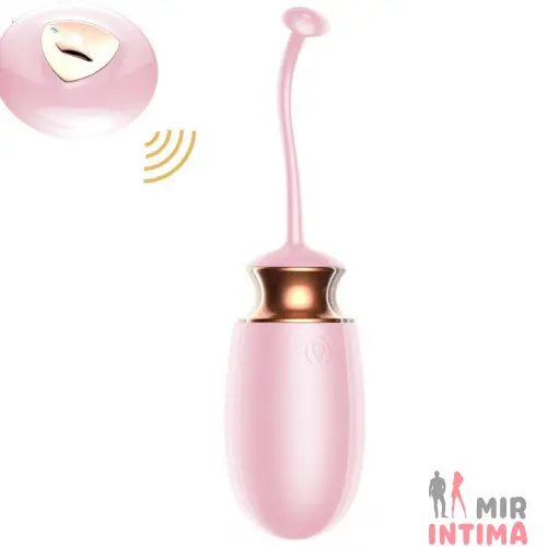Женская-вибропуля-Виброяйцо с ДУ и функцией подогрева «Vibrating Silicone Love EGG»