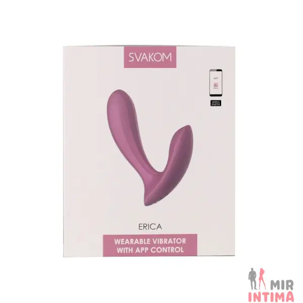 Смарт-вибратор Svakom Erica Romantic Rose, 2 мотора, силикон - 1